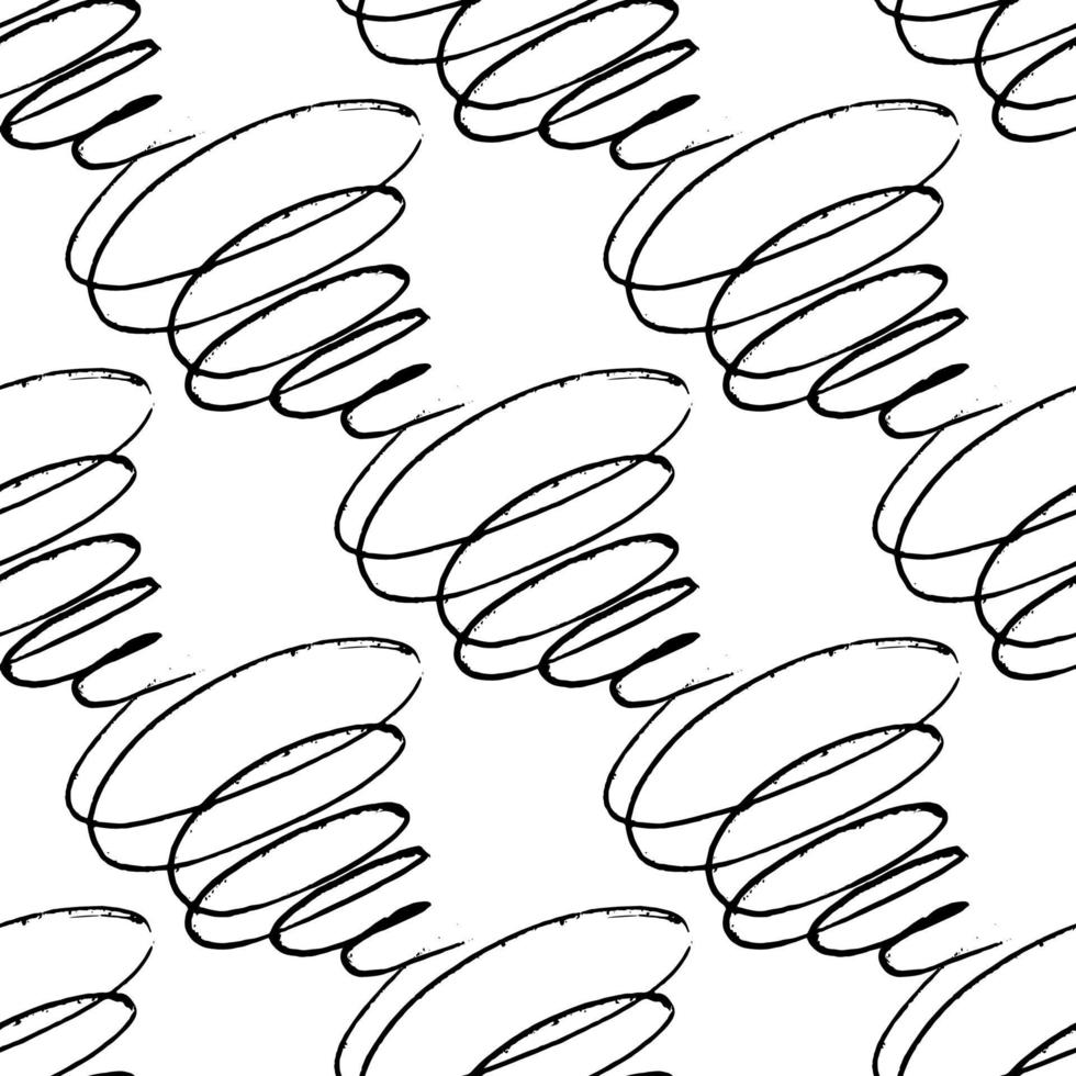 vortice di tornado - modello senza cuciture. grafia arrotondata, scarabocchi vettore