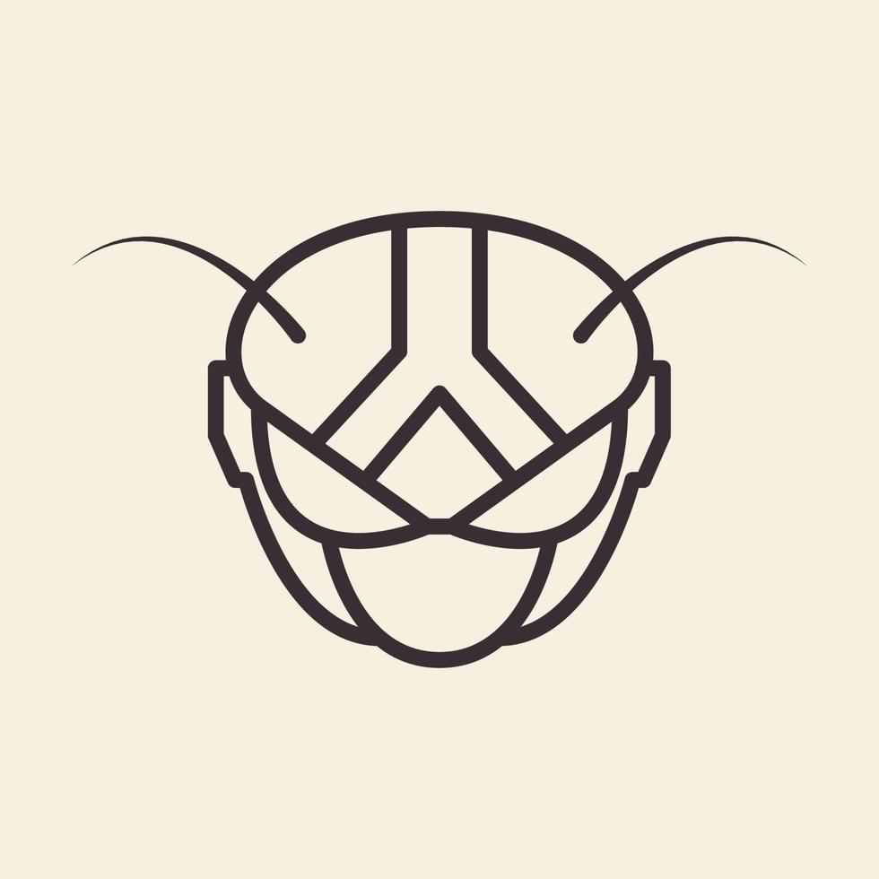 linee di libellula maschera logo simbolo icona vettore grafico illustrazione