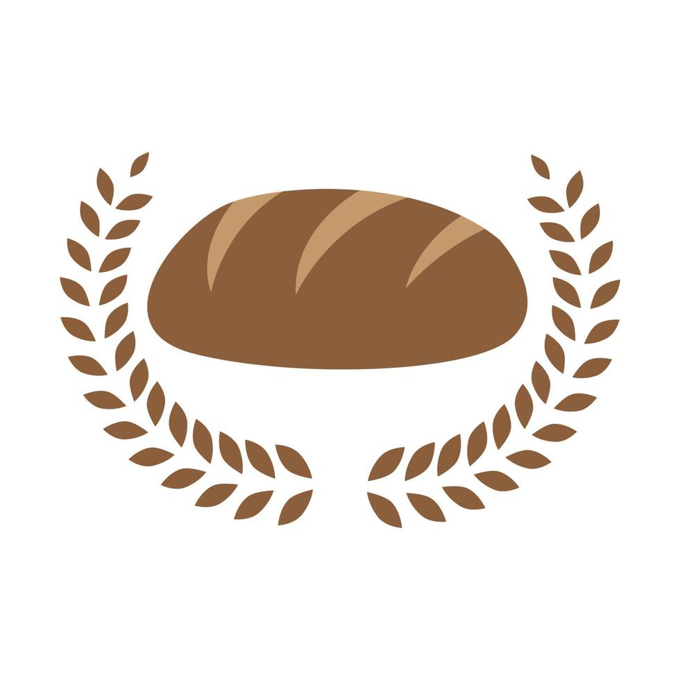 illustrazione grafica del design dell'icona del simbolo del vettore del logo del pane al cioccolato vintage