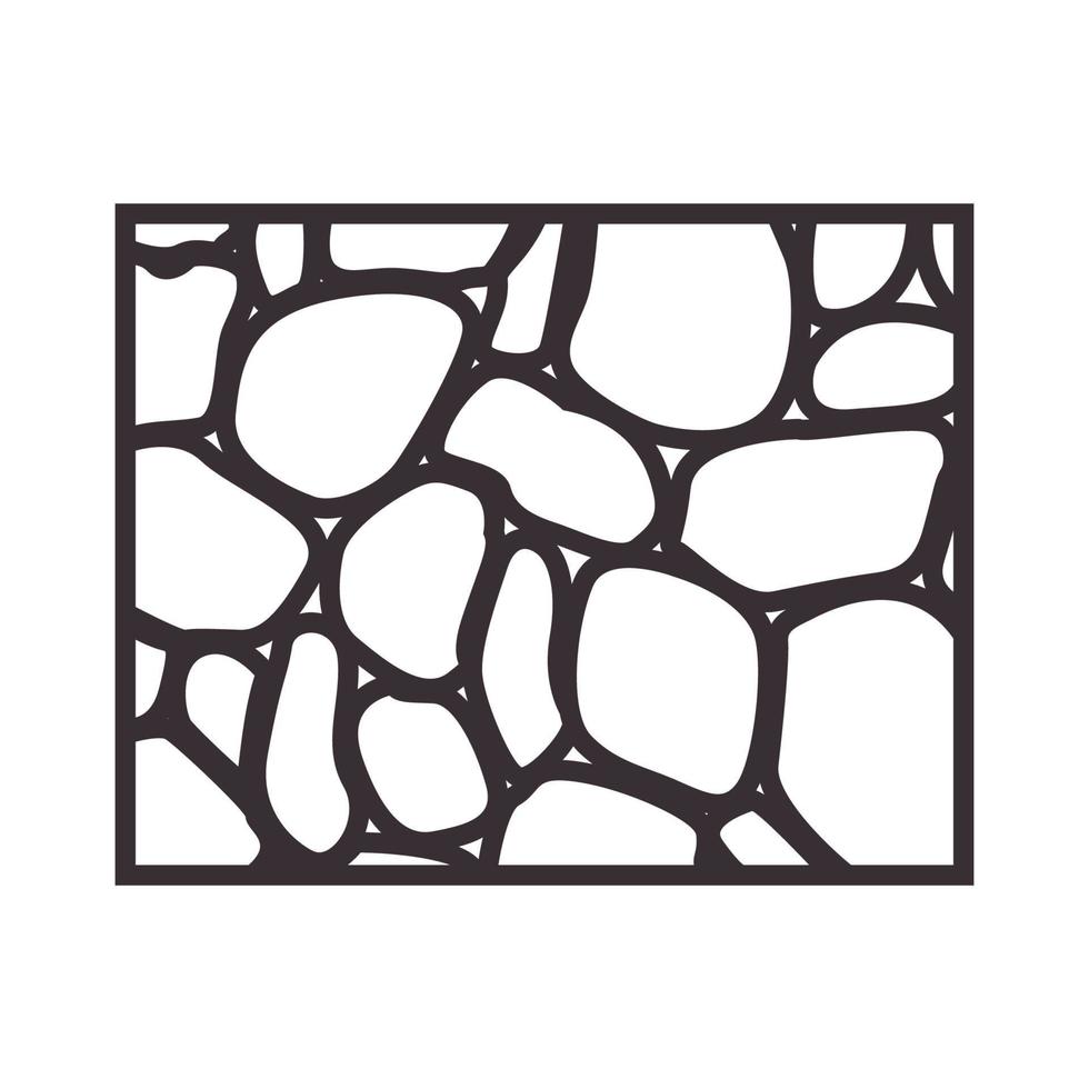 linee arte parete rocciosa edificio logo vettore simbolo icona design illustrazione