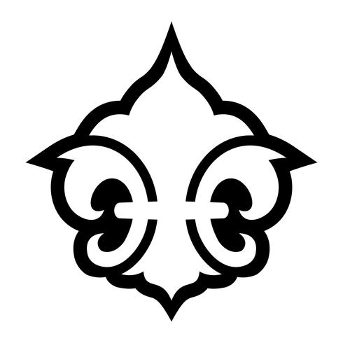 Simbolo di Fleur de lis vettore
