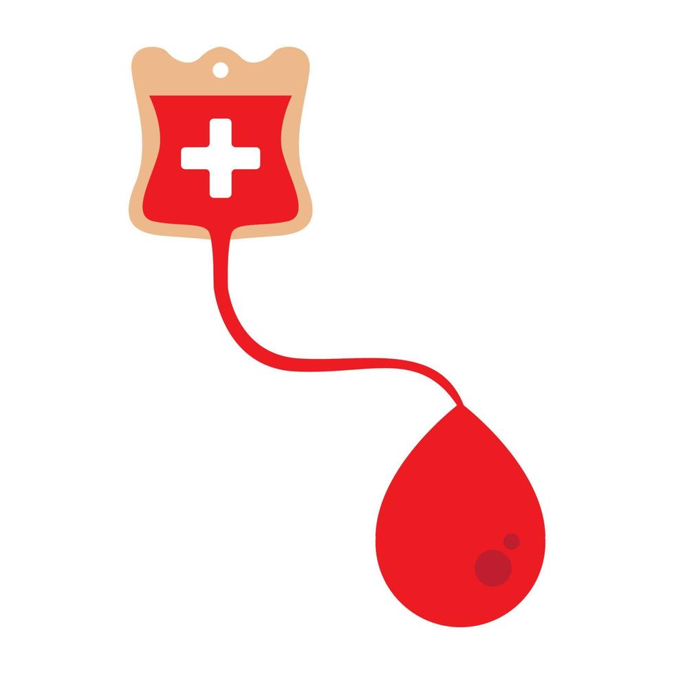 disegno dell'illustrazione dell'icona di vettore del logo del sangue