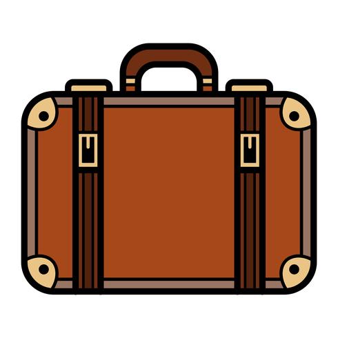 Icona di vettore di valigia di viaggio