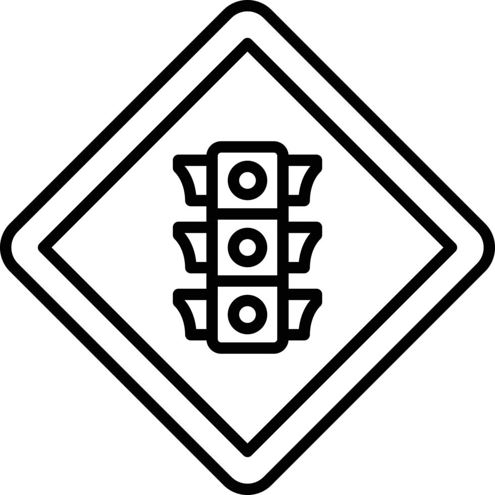 stile icona semaforo vettore