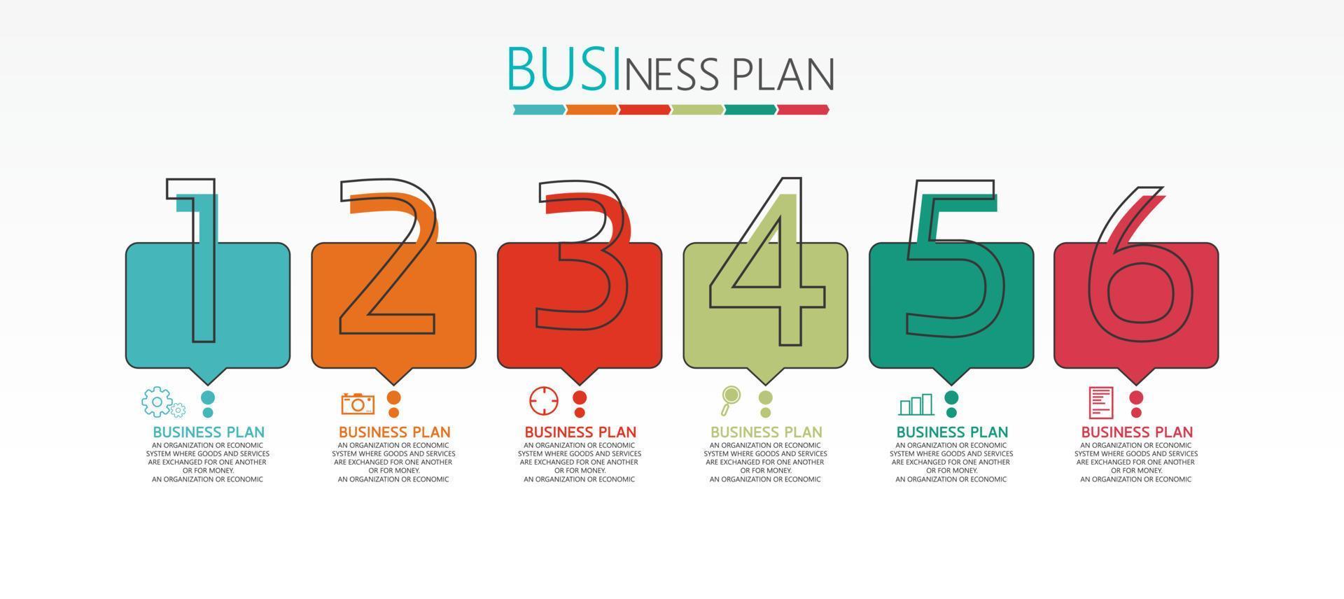 idea di business di presentazione modello infografica timeline con icone, opzioni o passaggi. le infografiche per idee di business possono essere utilizzate per dati grafici, diagrammi di flusso, siti Web, banner. vettore