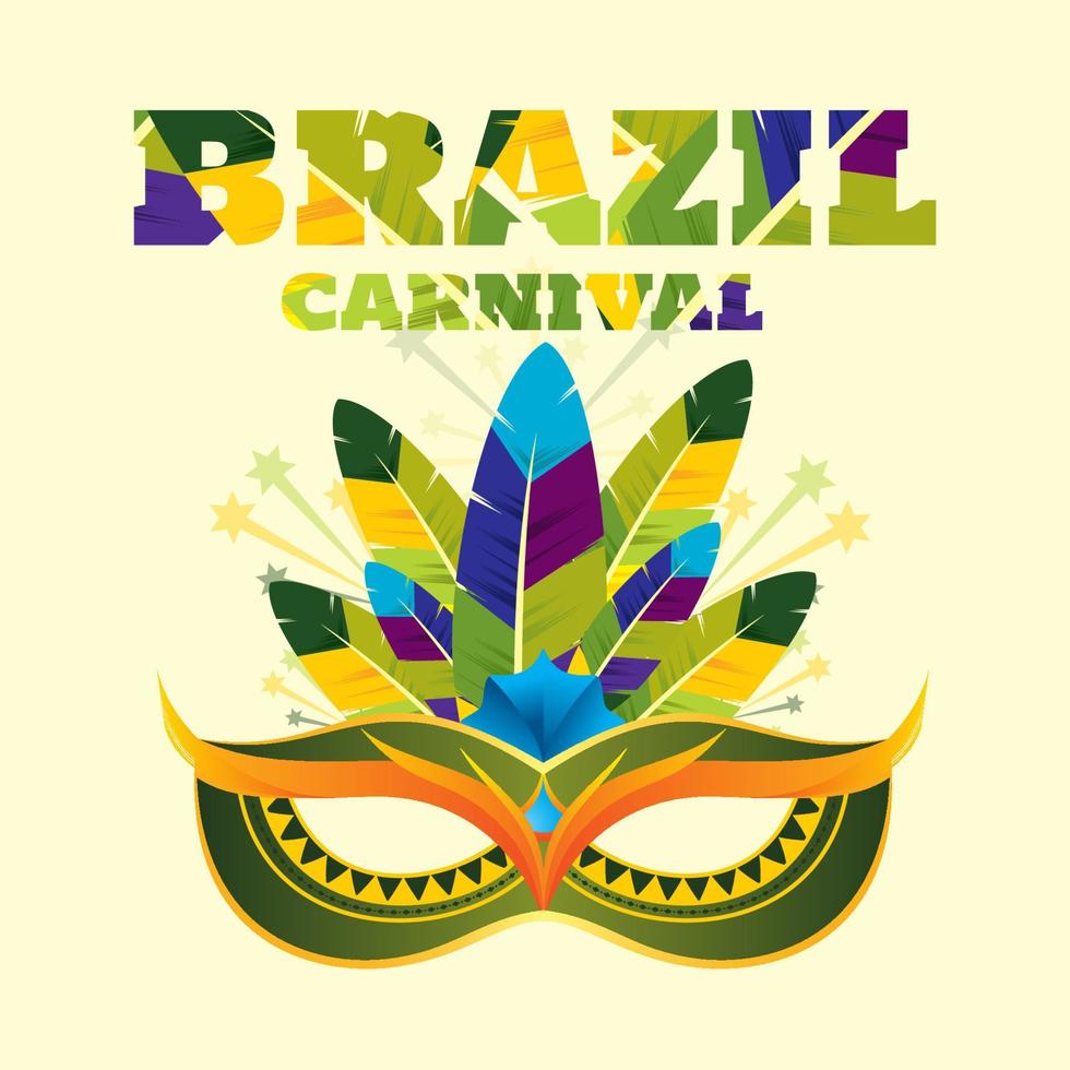 sfondo di carnevale brasiliano. sfondo del post, poster banner, poster di eventi musicali e feste vettore