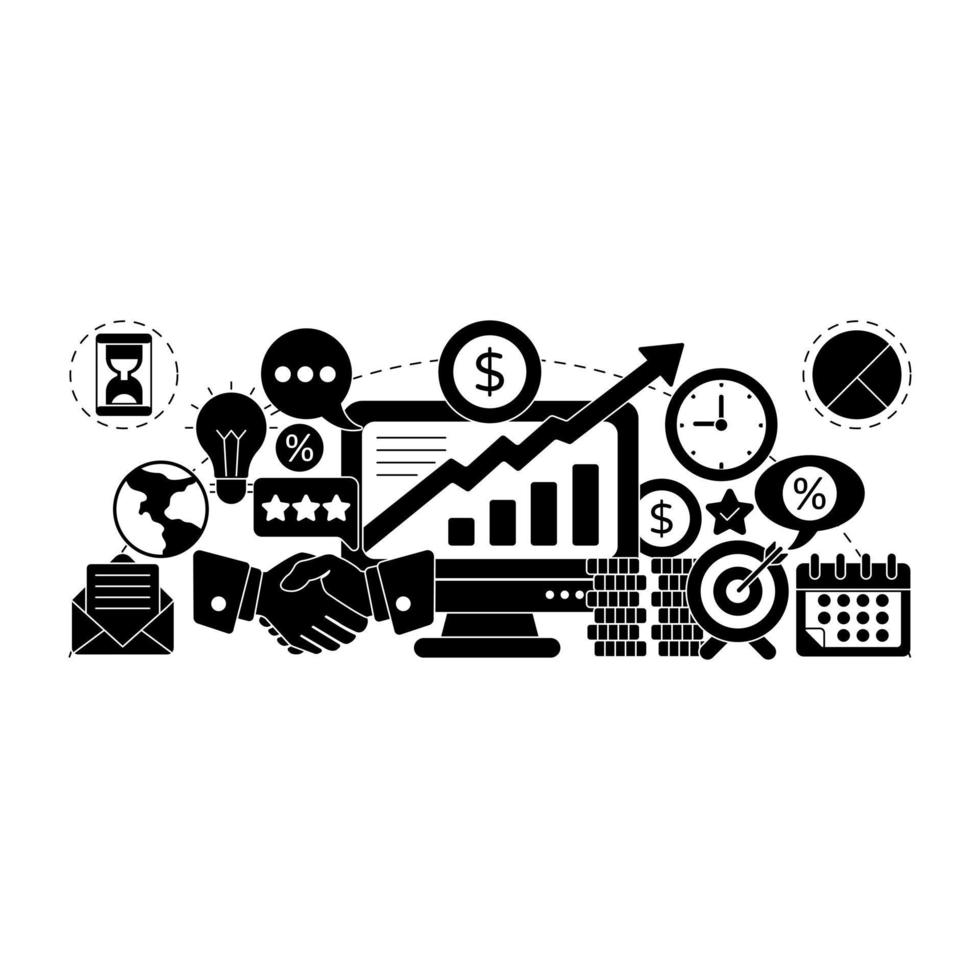 illustrazione di analisi dei dati online, vettore modificabile