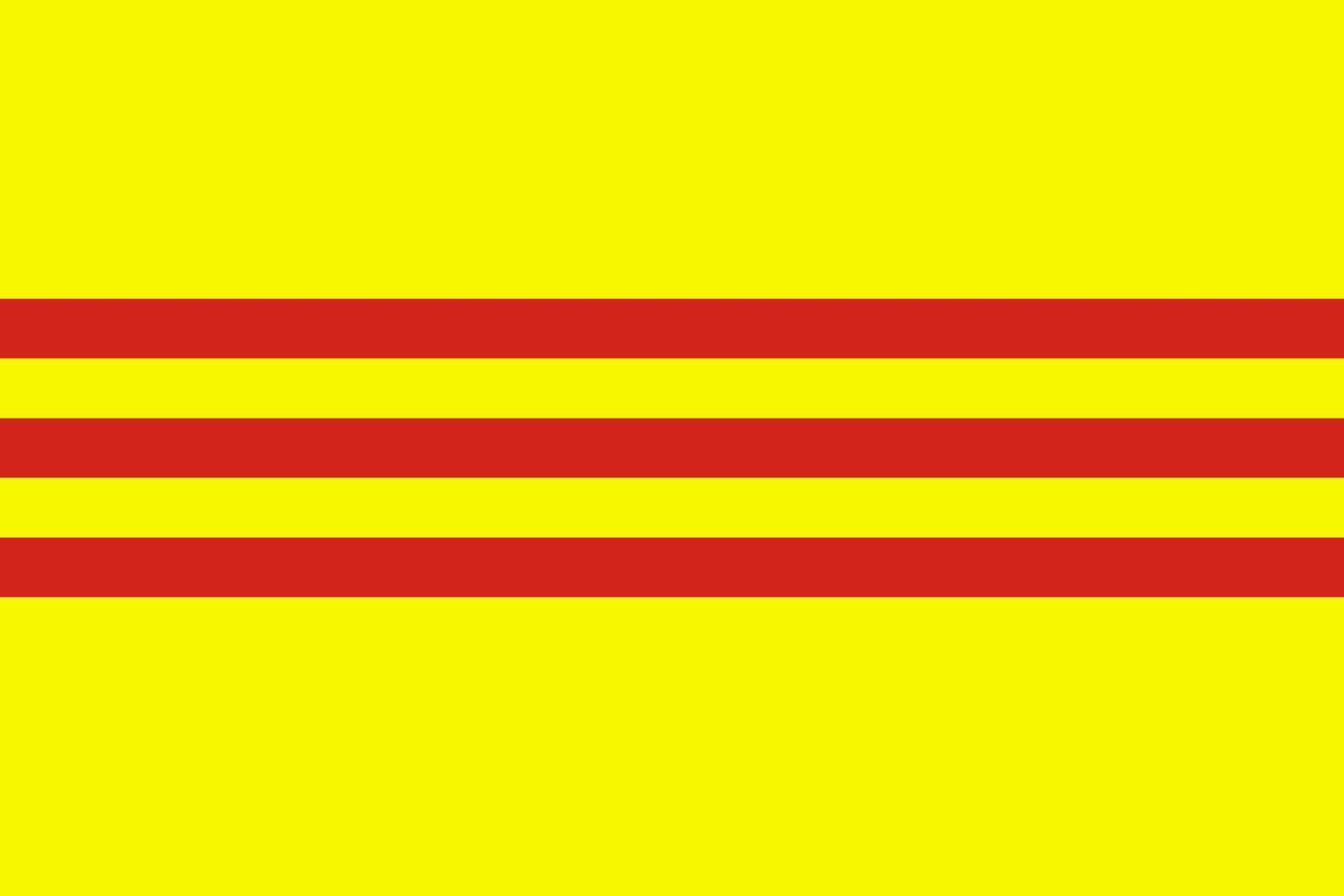 icona del vettore della bandiera del sud vietnamita. la bandiera del sud vietnam.