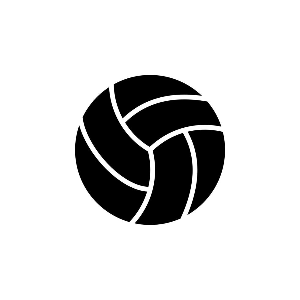 pallavolo, sport, palla, gioco icona solida illustrazione vettoriale modello logo. adatto a molti scopi.