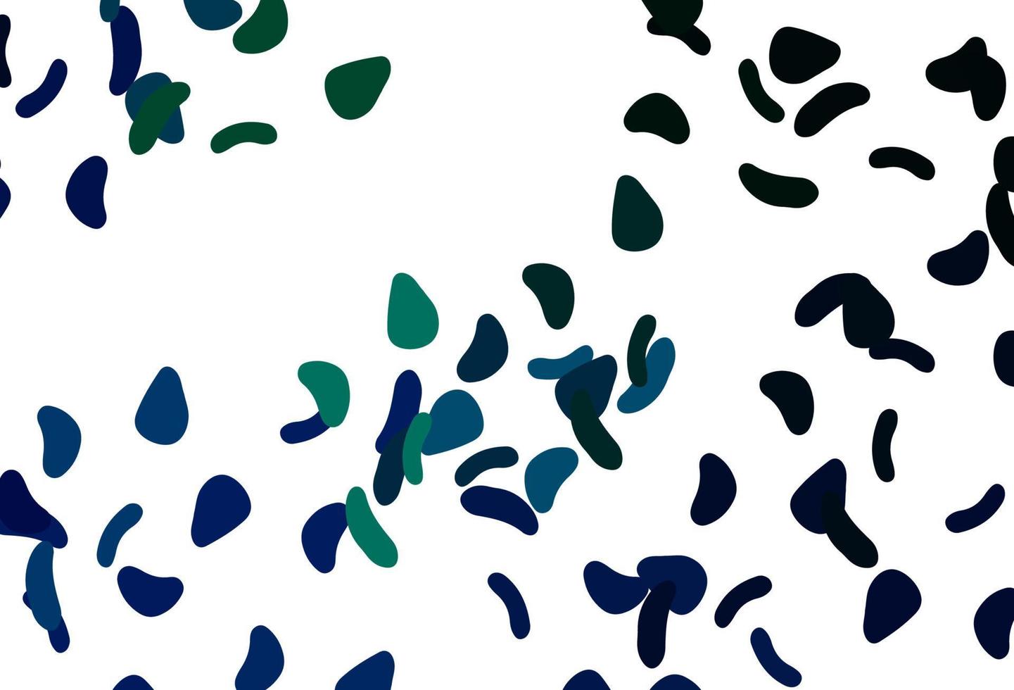 modello vettoriale azzurro, verde con forme caotiche.