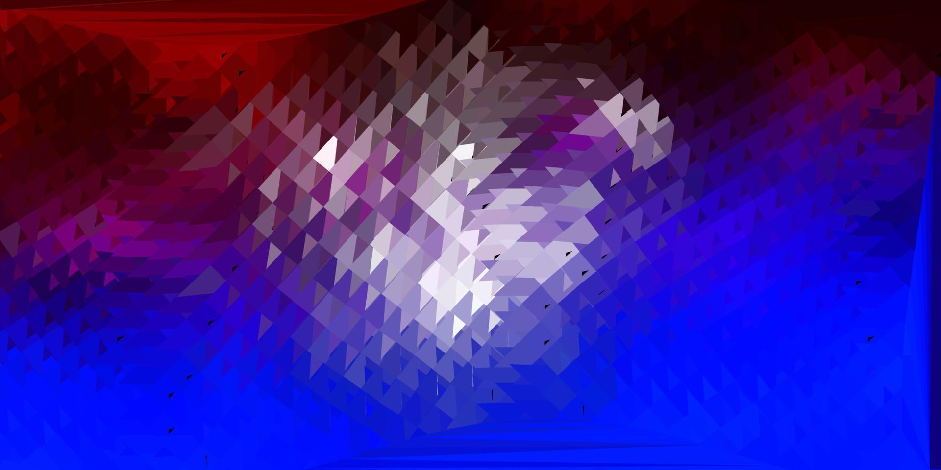 blu scuro, rosso triangolo vettore sfondo mosaico.