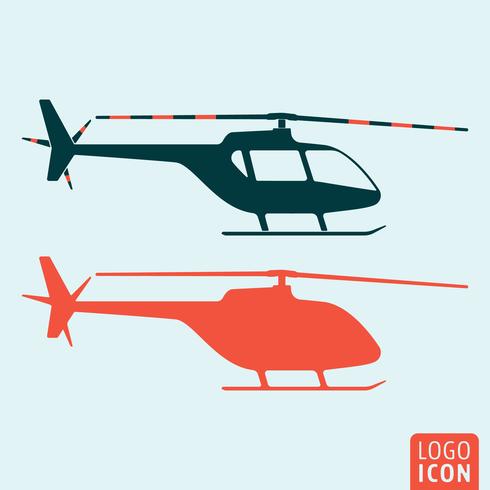 Icona dell&#39;elicottero isolata vettore