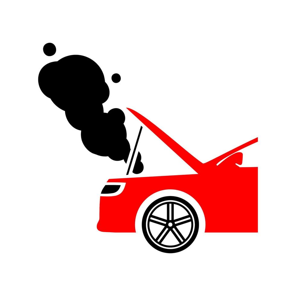 icona piana di manutenzione del servizio auto vettore