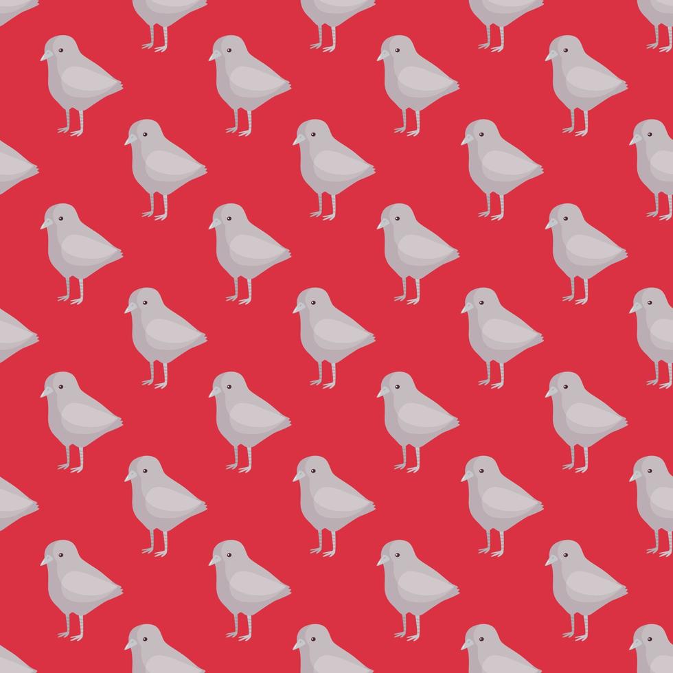 modello senza cuciture di pollo. animali domestici su sfondo colorato. illustrazione vettoriale per il tessile.