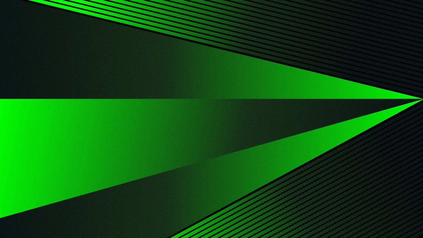 sfondo astratto triangolare con combinazione di motivi a linee avvolta in colore verde scuro vettore
