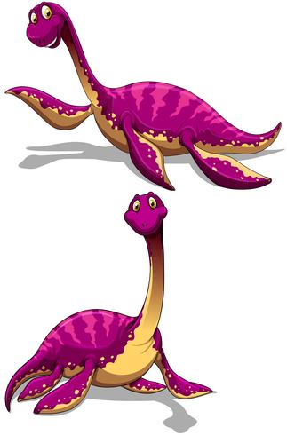 Brachiosauro in colore viola vettore