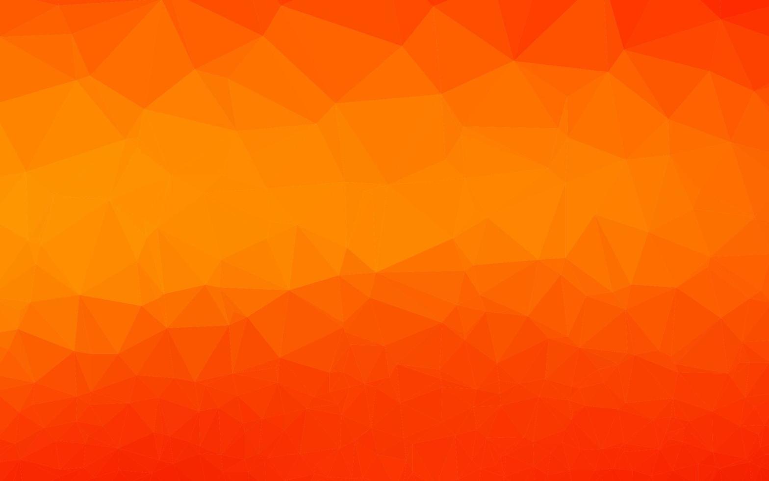 modello poligonale di vettore arancione chiaro.