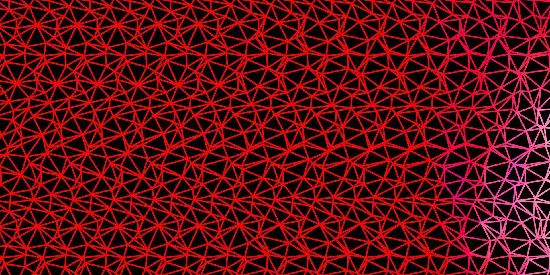sfondo triangolo astratto di vettore rosso chiaro.