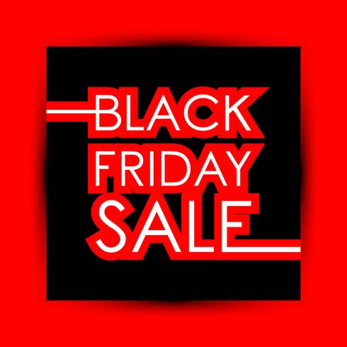 Vendita del Black Friday vettore