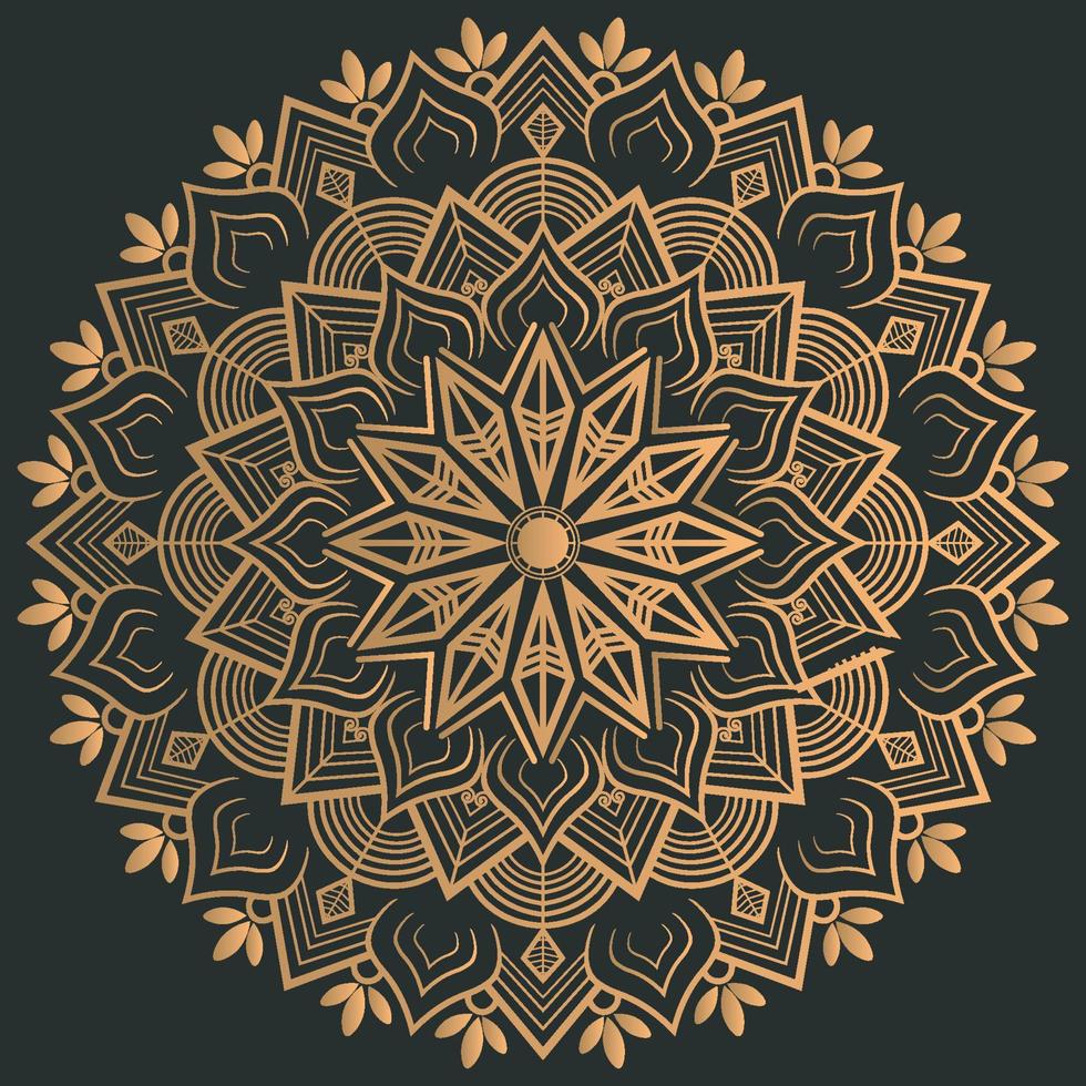 illustrazione di design mandala vettore