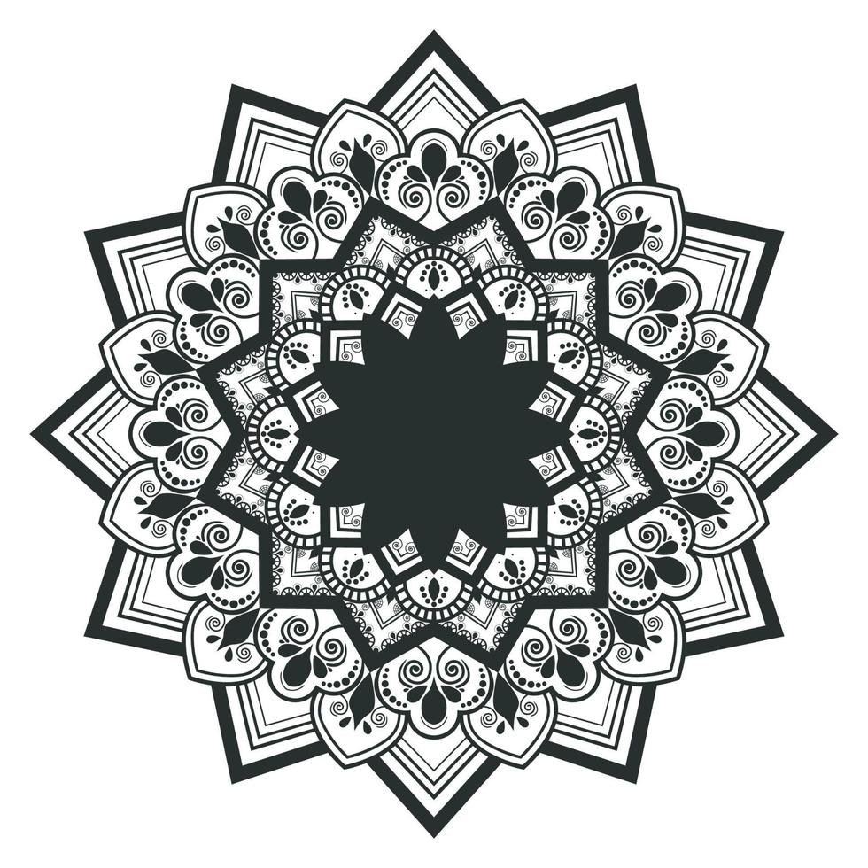 illustrazione di design mandala vettore