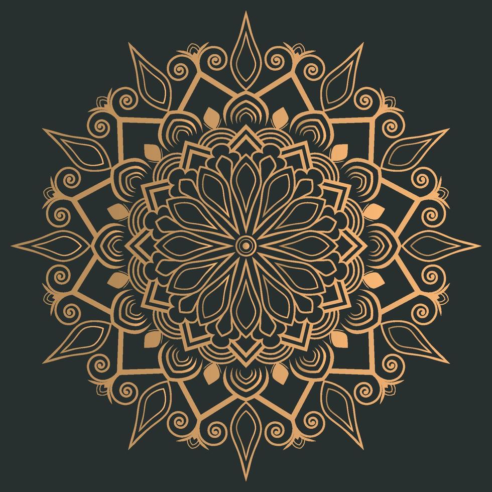 illustrazione di design mandala vettore