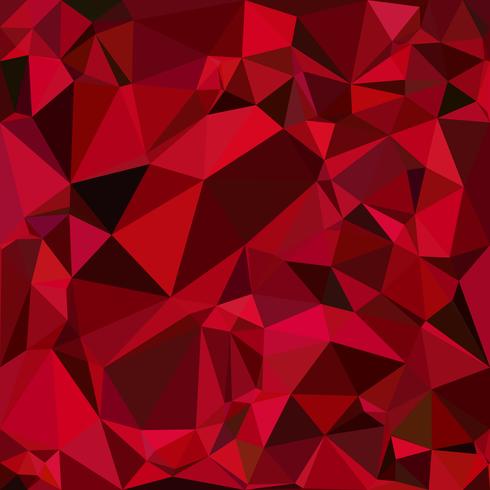 Sfondo rosso mosaico poligonale, modelli di design creativo vettore