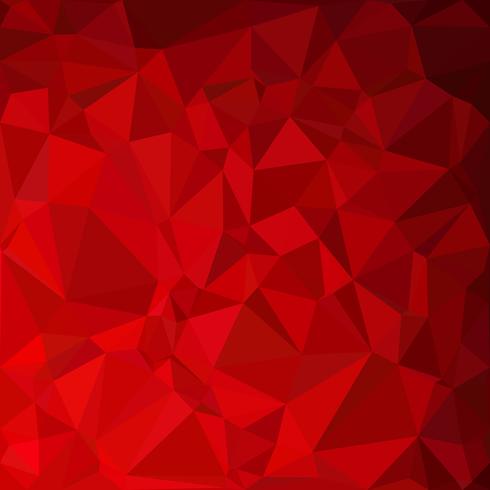 Sfondo rosso mosaico poligonale, modelli di design creativo vettore