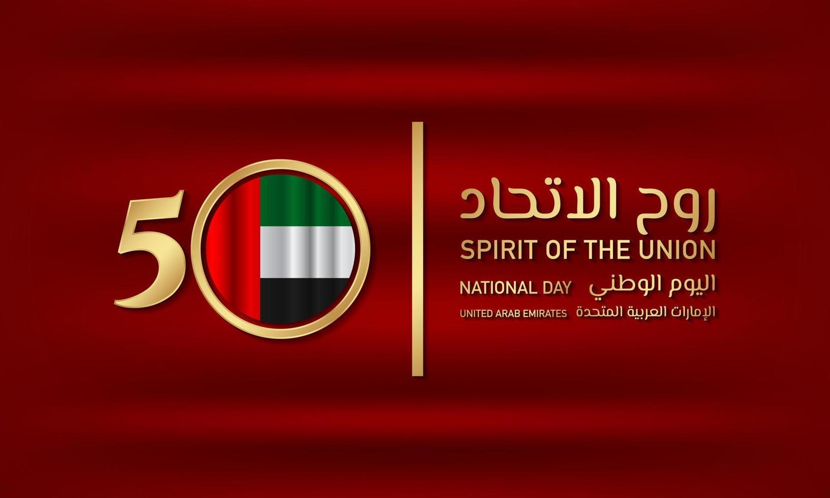 design del fondo della giornata nazionale degli emirati arabi uniti. vettore