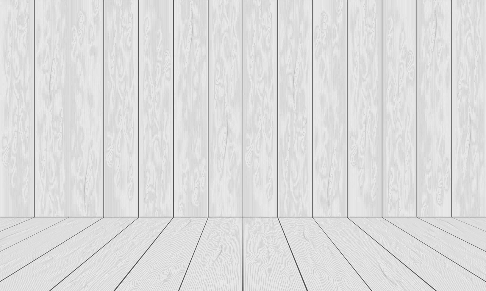 vettore realistico di struttura del fondo dello spazio della stanza di legno bianco