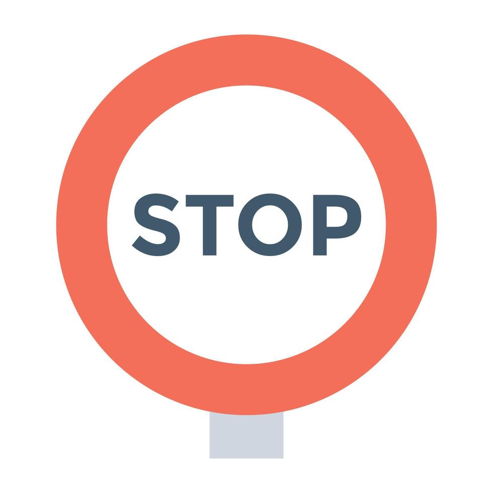 concetti di segnale di stop vettore
