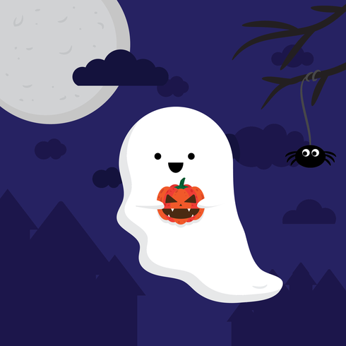 vettore fantasma di Halloween