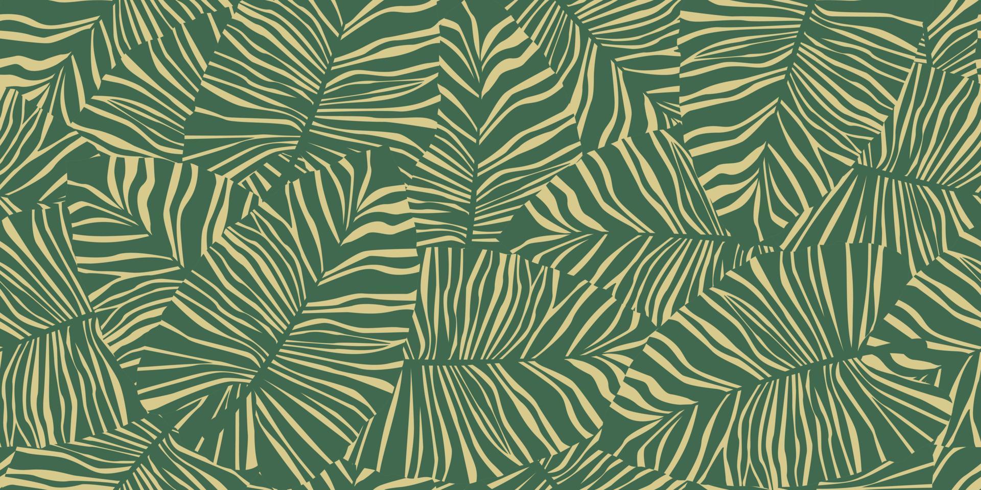 modello senza cuciture di foglie di palma tropicali. trama botanica esotica. carta da parati senza giunte della foglia della giungla. vettore