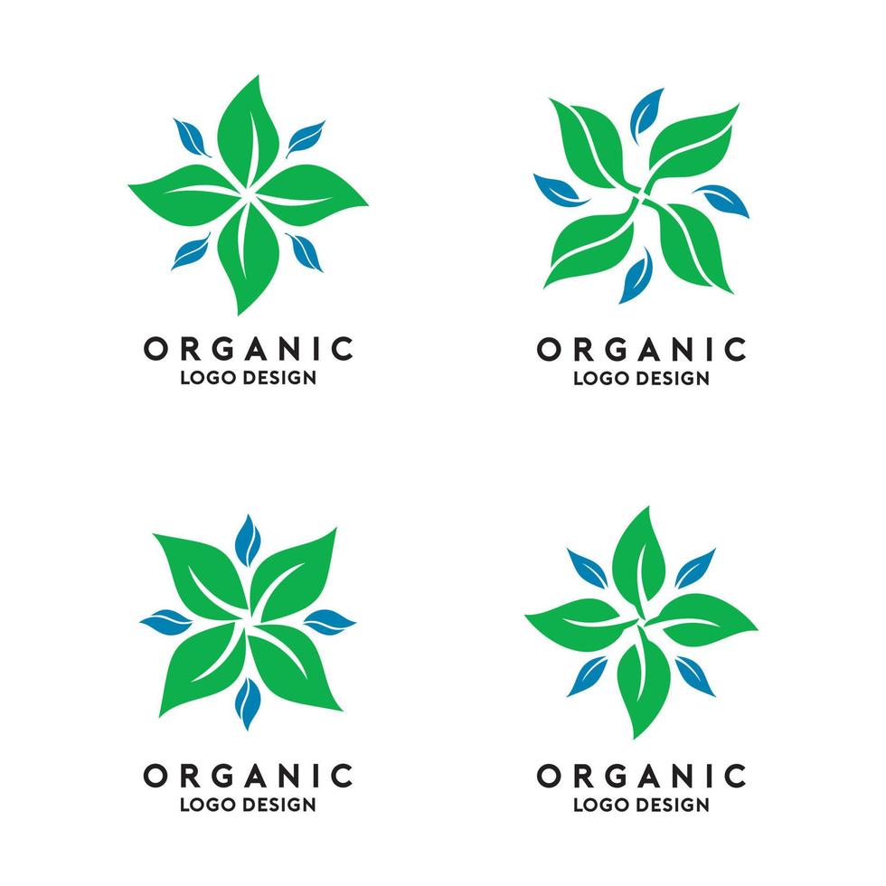 modello di logo organico astratto vettore