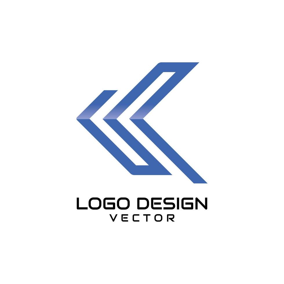 k logo design vettore