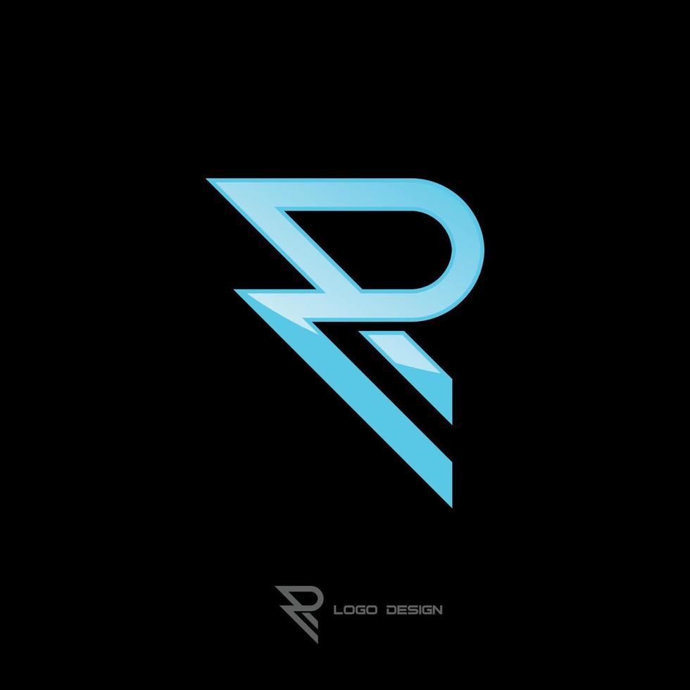 r simbolo logo design vettore