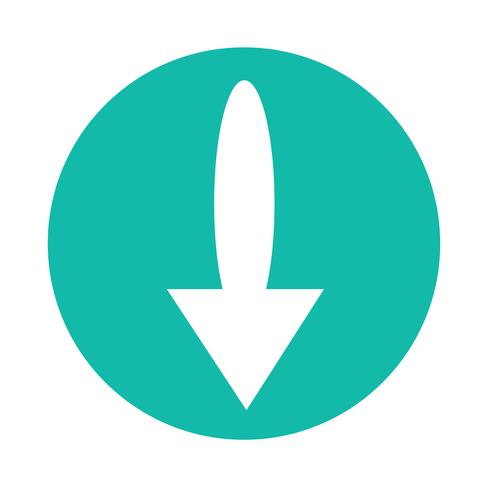 icona del segno di freccia semplice vettore