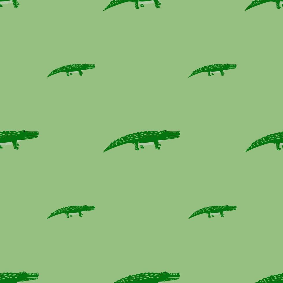 carino coccodrilli seamless pattern.funny animali sfondo. vettore