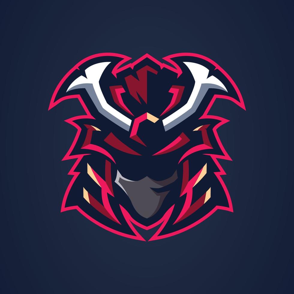 modelli di logo di shogun eSport vettore