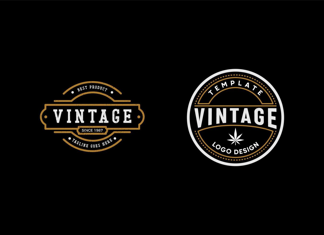 design vettoriale distintivo vintage retrò etichetta classica
