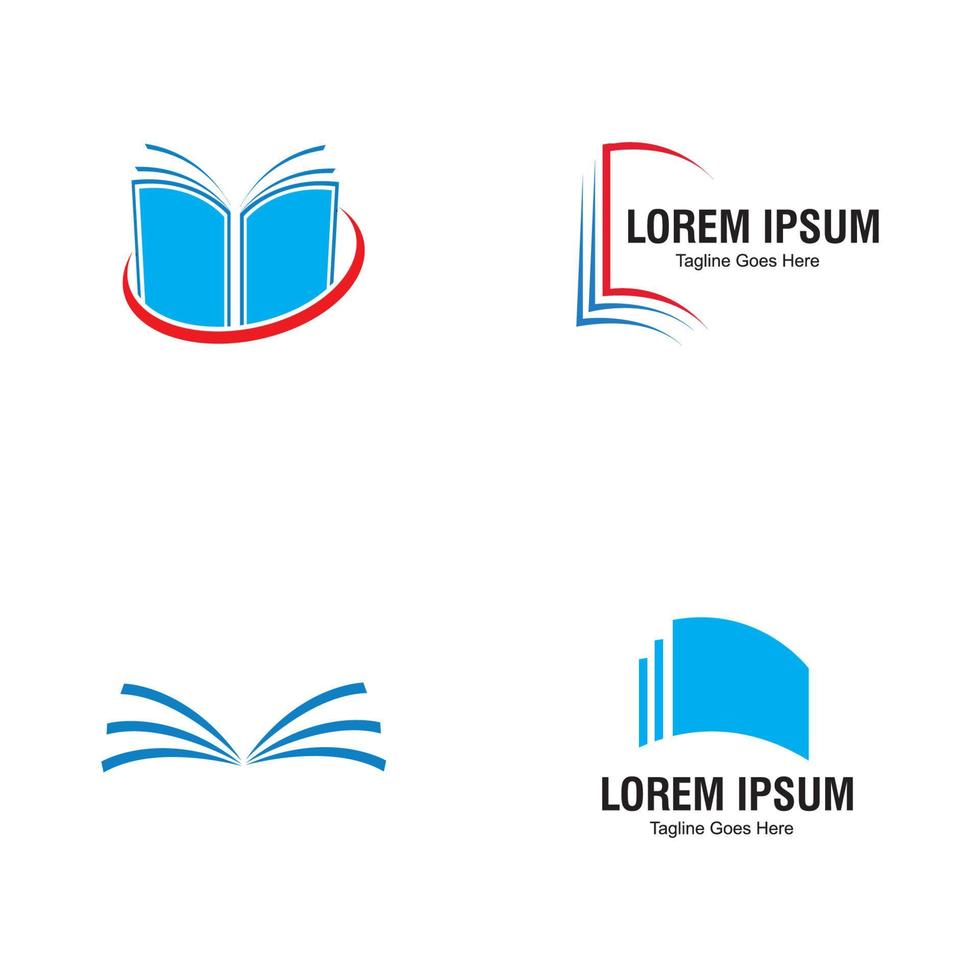 vettore di logo del libro