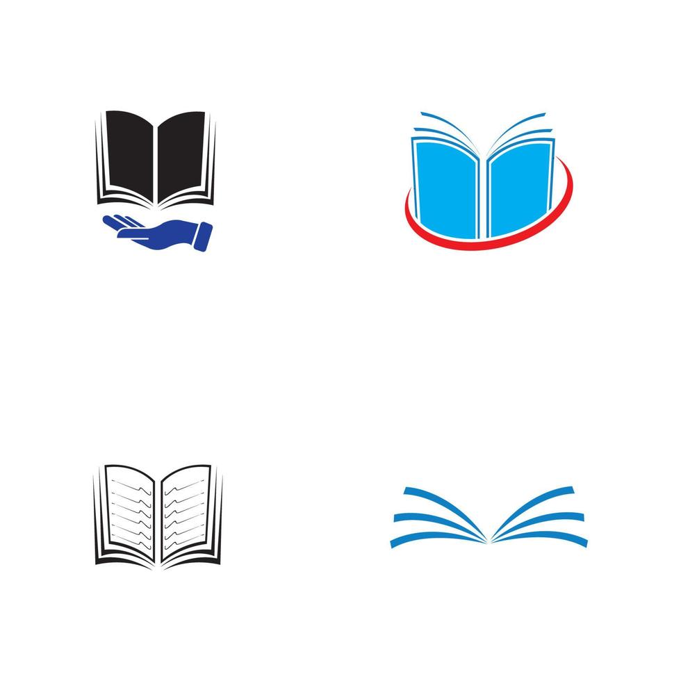 vettore di logo del libro