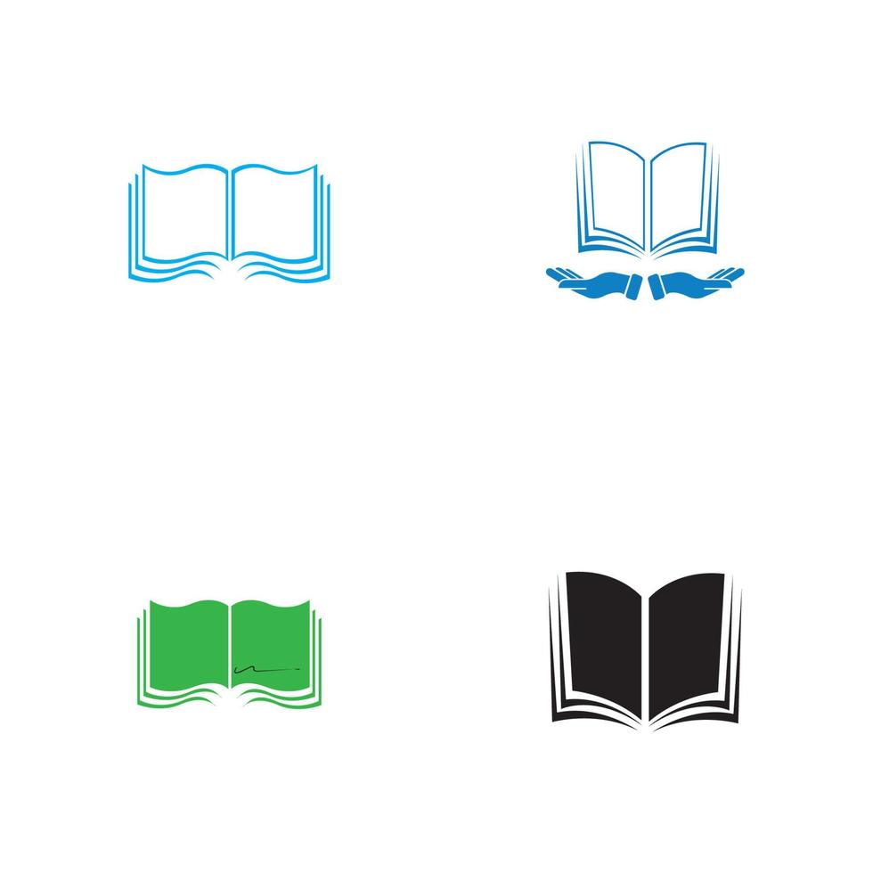 vettore di logo del libro