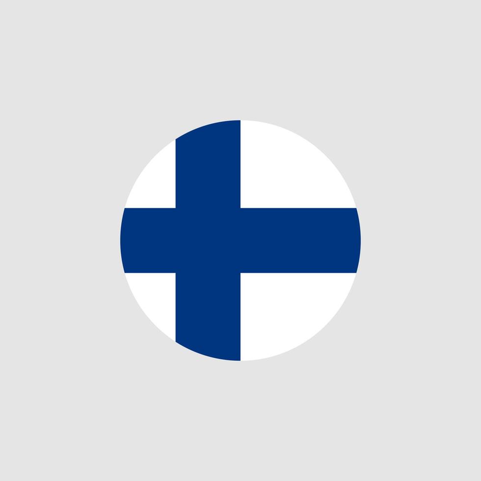 bandiera nazionale della Finlandia, colori ufficiali e proporzione correttamente. illustrazione vettoriale. eps10. vettore