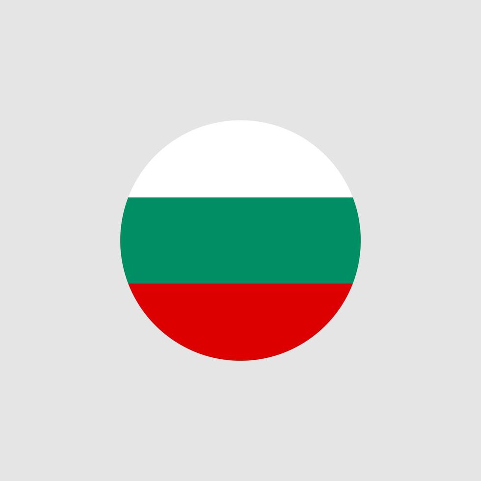 bandiera nazionale della bulgaria, colori ufficiali e proporzione correttamente. illustrazione vettoriale. eps10. vettore