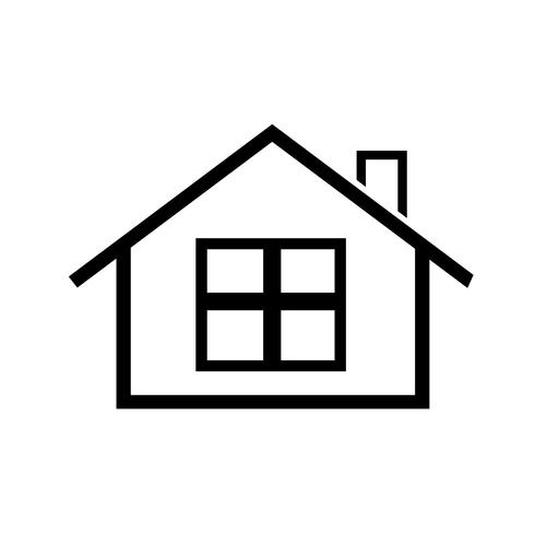 simbolo semplice icona casa vettore