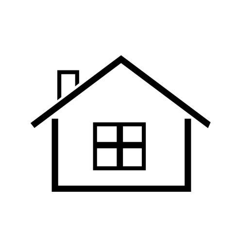 simbolo semplice icona casa vettore