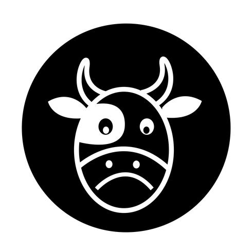 Icona della mucca vettore
