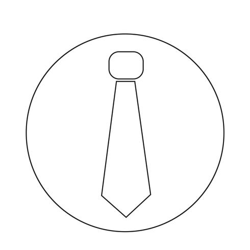 icona cravatta vettore