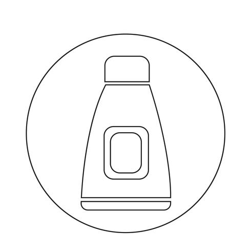 Icona del tubo di crema vettore